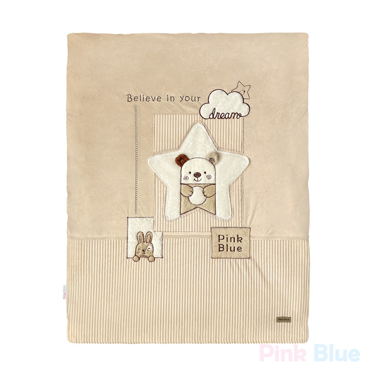 سرویس خواب ۴ تکه کودک پینک بلو طرح خرس دریم